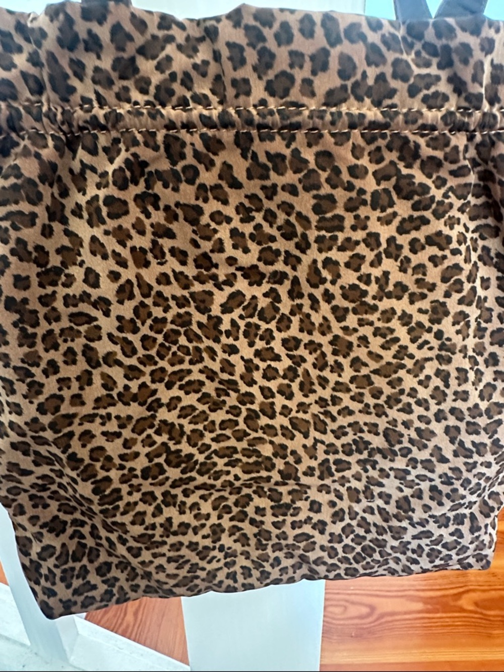 Bottega Veneta Leopard Print Shoulder Tote - Brown and Black - Picture 3 of 8